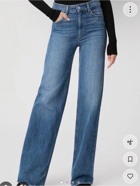 Paige Sasha Wide Leg Jeans 26” waist